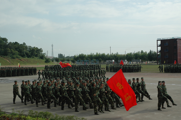 分列式汇演:易院长阅兵:【花都武警8734部队】