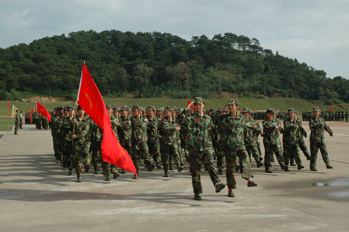 分列式汇演:易院长阅兵:【花都武警8734部队】