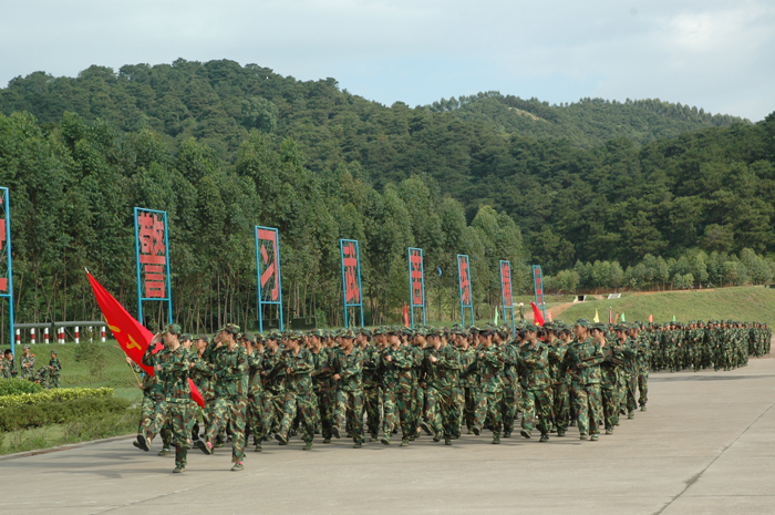 分列式汇演:易院长阅兵:【花都武警8734部队】