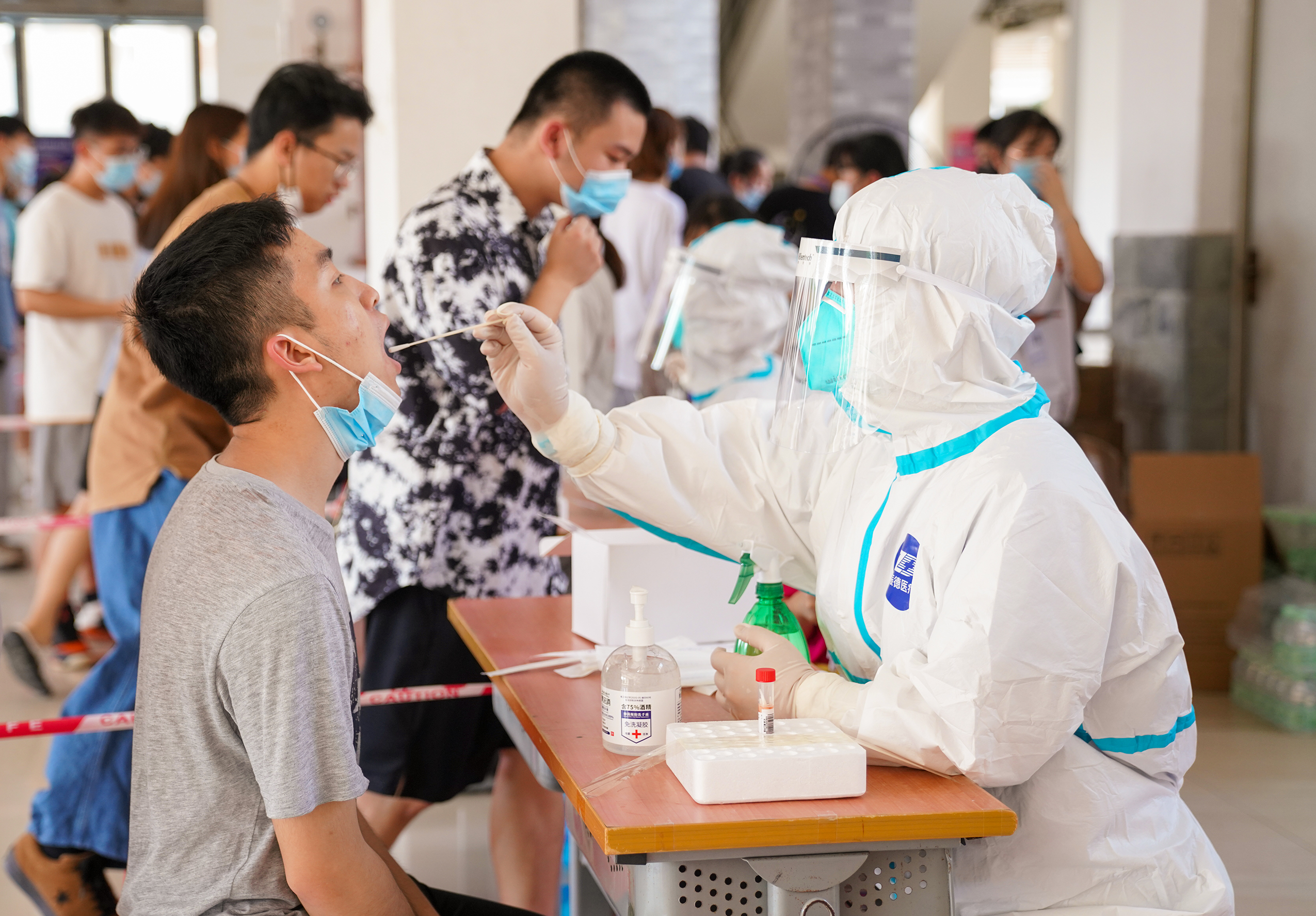 我校清远校区开展全员核酸检测